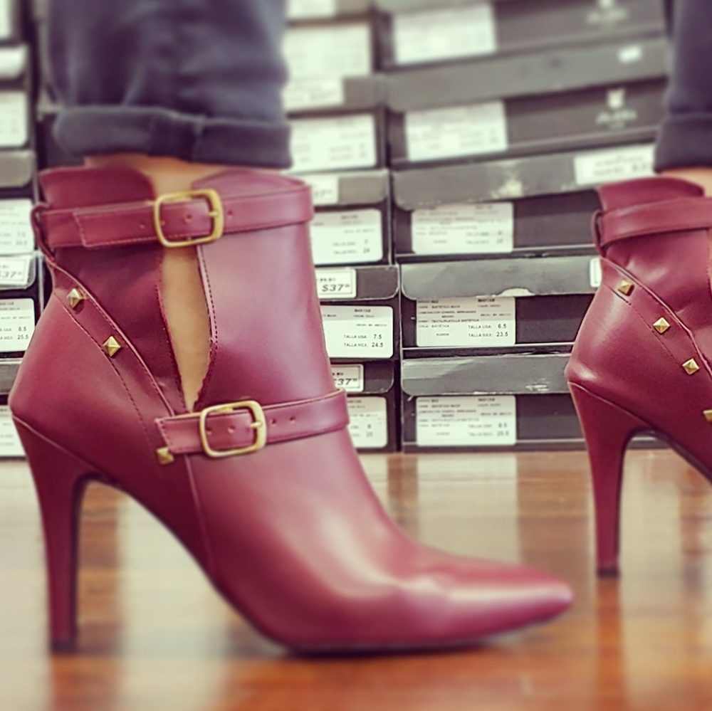 Burgundy Ankle Bootie